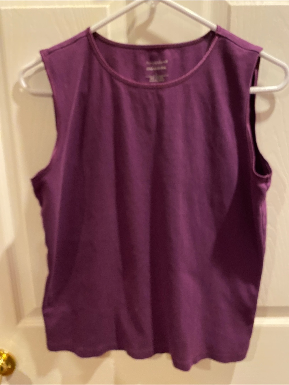 Christopher & Banks Purple Sleeveless Tank Top